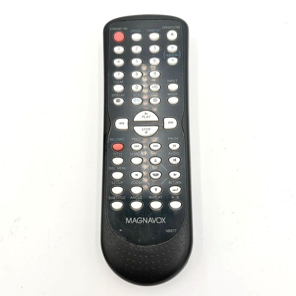 Magnavox NB677 DVD VCR Remote Control Replacement Untested
